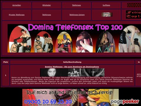 Details : Domina Telefonsex